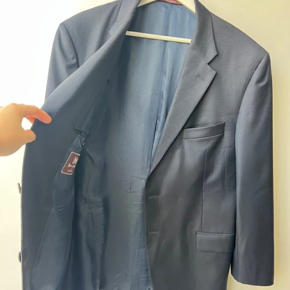 Hickey Freeman for Nordstrom Loro Piana Superwool 130 Blazer, Navy, Size 44R